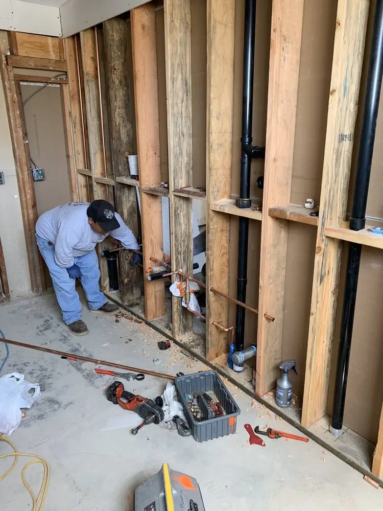 Commercial rough-in plumbing for Gas Line Repair in Lexington Town Center